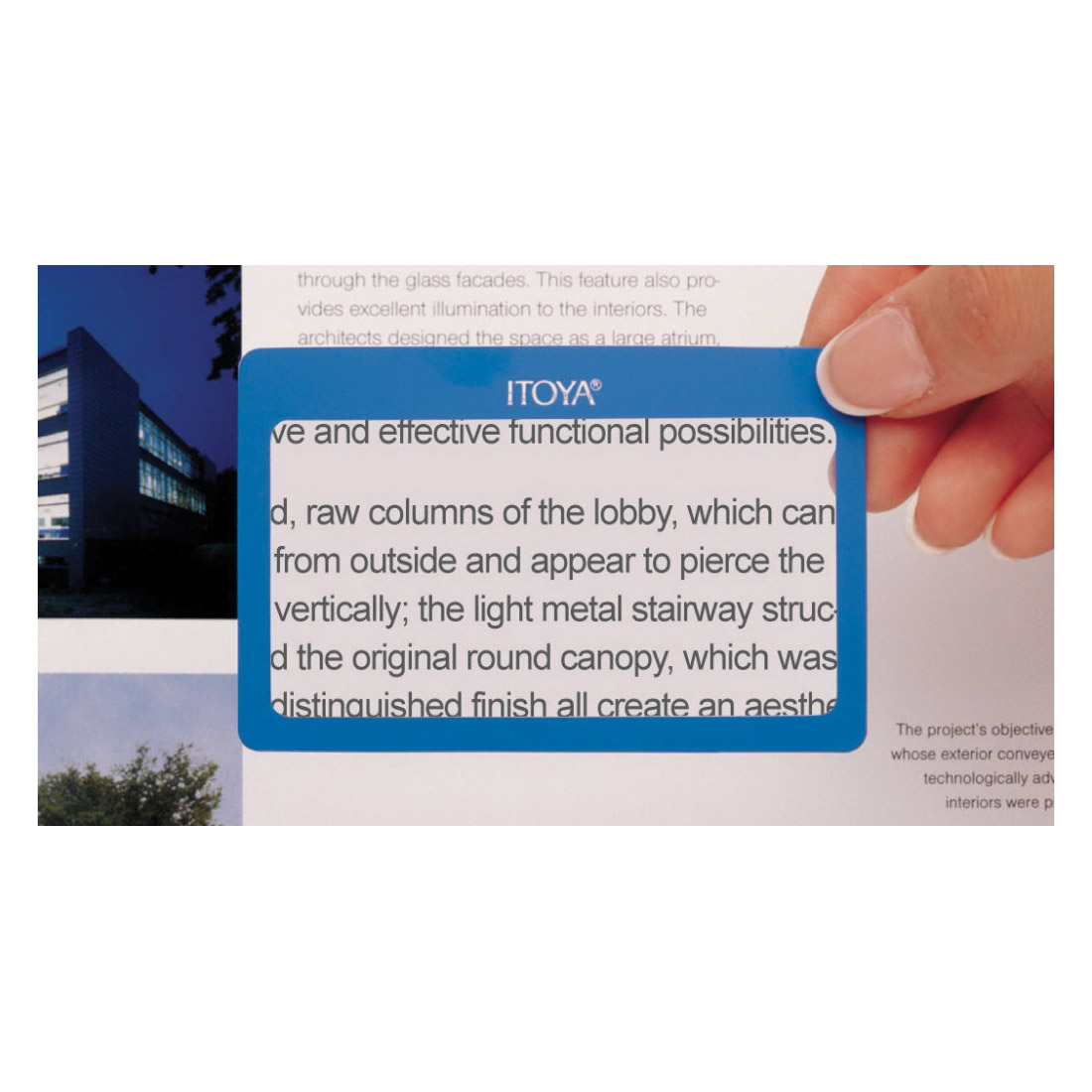 Itoya PL-A Magnifier, 3-1/4 x 2-1/8 in Mirror, 3X Magnification - 2