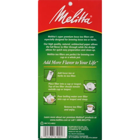 Melitta 61001 Tea Filter, Paper - 5