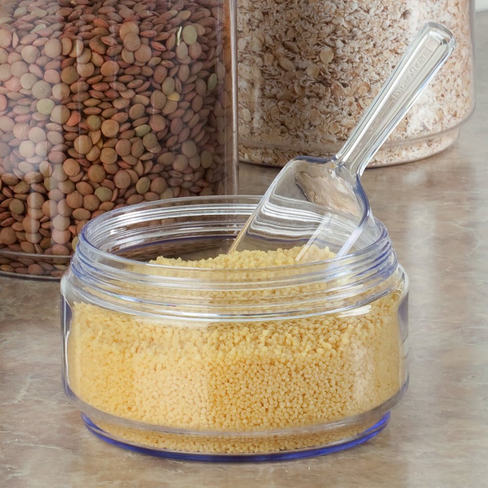 iDESIGN 312M-00 Medium Scoop, 5-3/4 in L, Plastic, Clear - 2