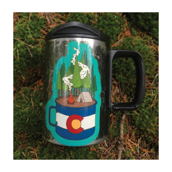 Sticker Art CampCupColo Art Sticker, Camp Cup Colorado - 2