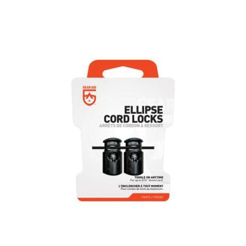 Gear Aid 80300 Ellipse Cord Lock, Black, For: 3/16 in Thick Cord - 2