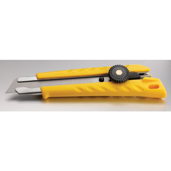 Olfa L-1 Utility Knife, 18 mm W Blade, Stainless Steel Blade, Ergonomic Handle - 2