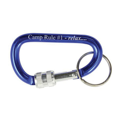 Bison 13LOCK Key Chain, 2-3/8 in OAL, 1-1/4 in Dia Ring, Aluminum/Steel, Anodized - 4