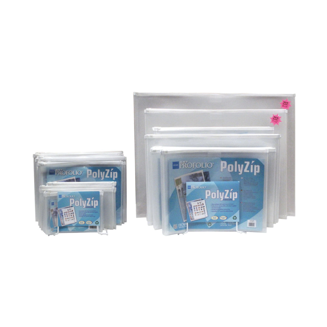 Art Profolio PolyZip AZ-4-9 Envelope, 4 x 9 in Sheet, Polypropylene - 3