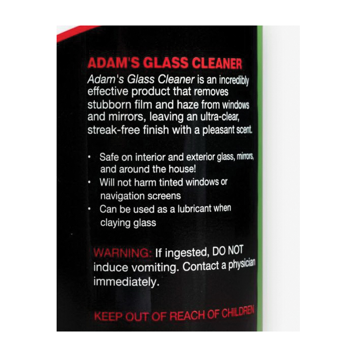 Adam's Polishes WS-GC2-16 Glass Cleaner, 16 oz, Citrus - 5