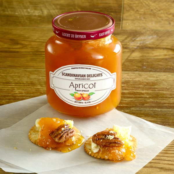 Scandinavian Delight 15E Gourmet Food, Jam, Apricot, 14 oz, Jar - 2