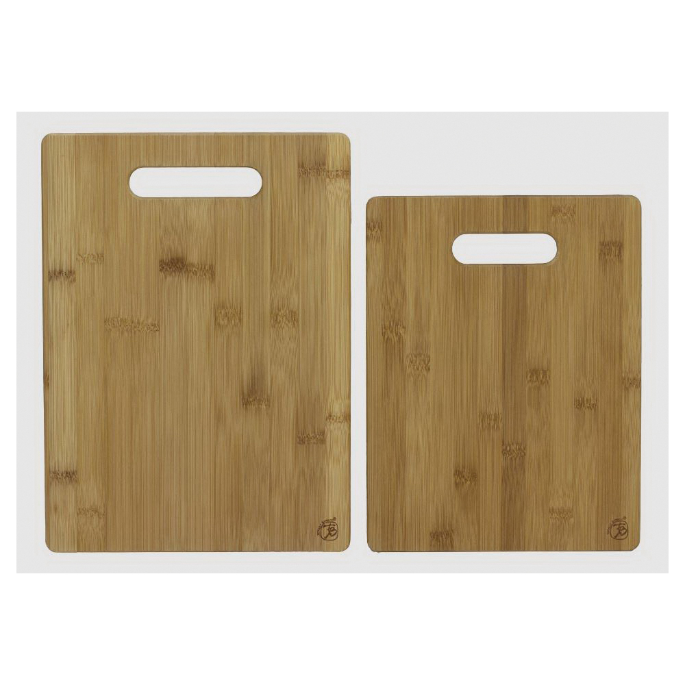 Totally Bamboo 20-2038 Cutting Board Set, 3/8 in Thick, Moso Bamboo, Brown - 4