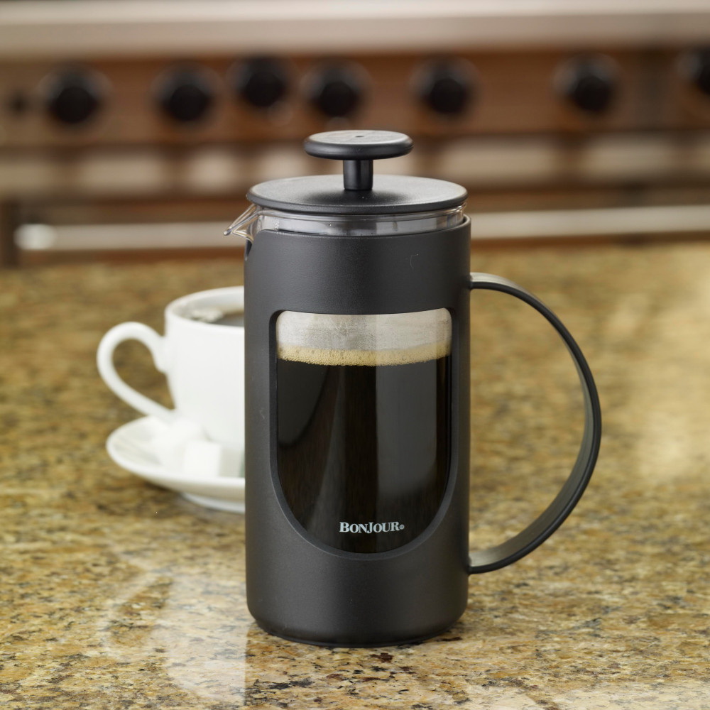 BonJour 53193 French Press, 12.7 oz Capacity, Plastic, Black - 3