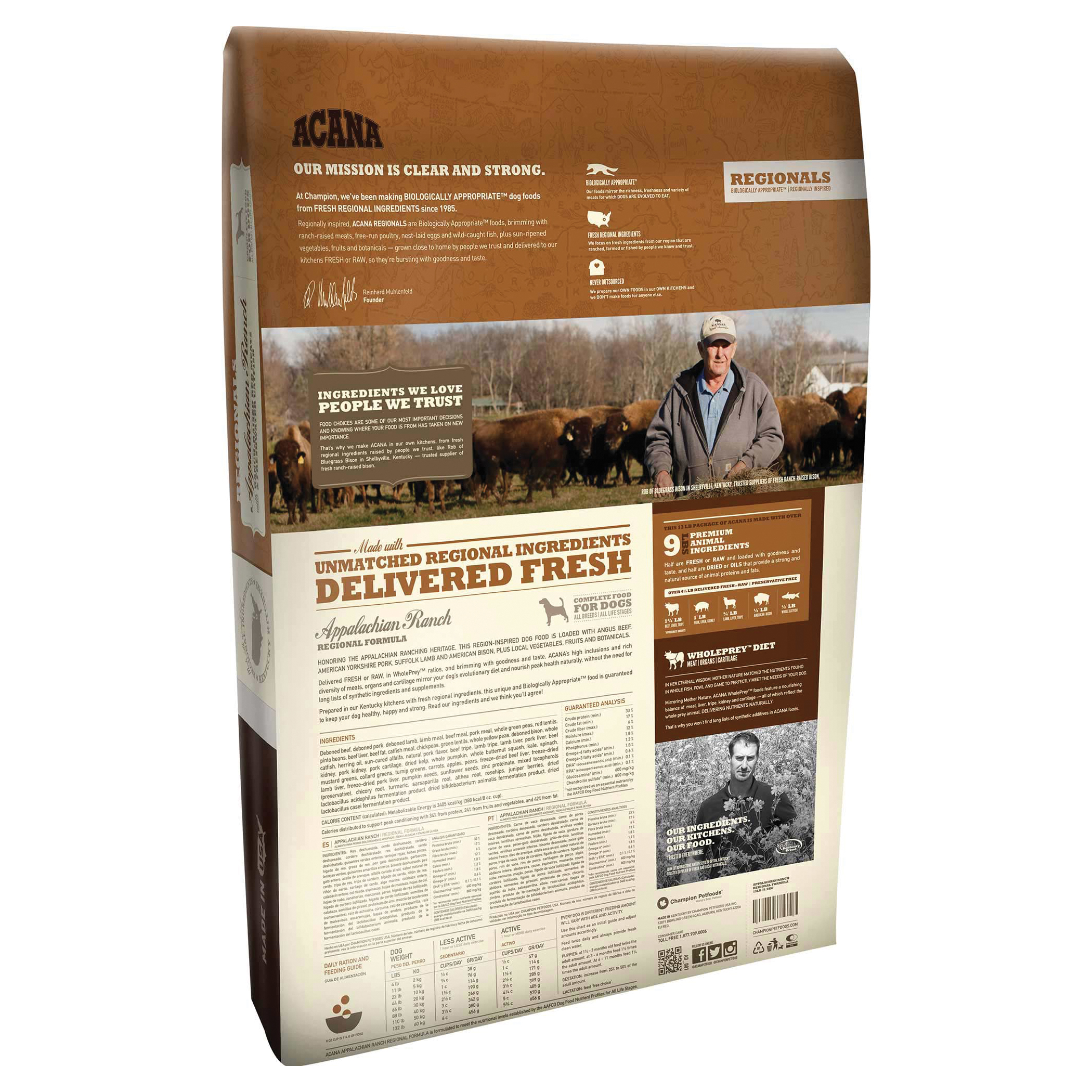 Acana DAC3190-4.5 Dog Food, Freshwater Catfish, Red Meat, Dry, 4.5 lb - 2