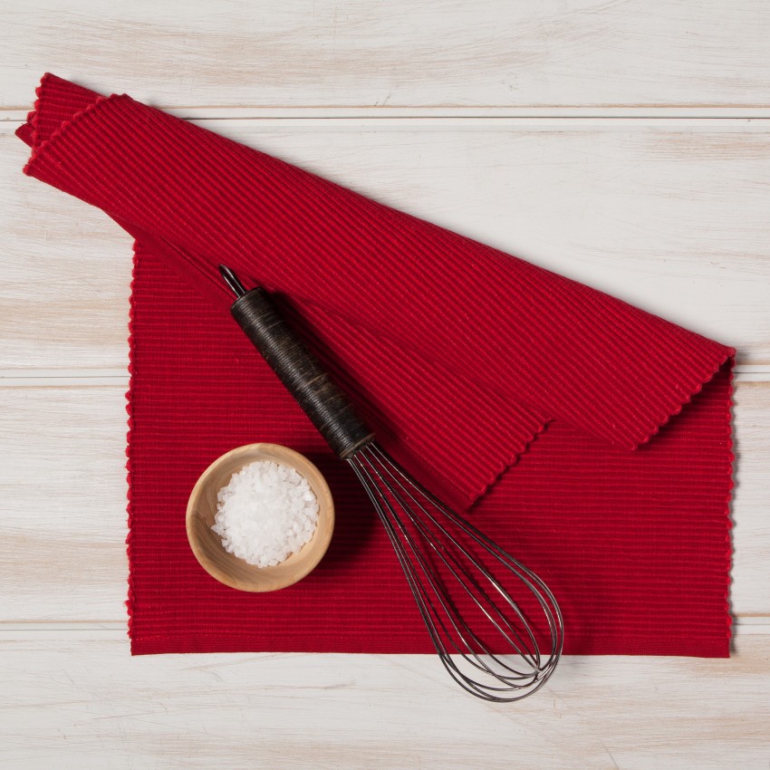 Now Designs by Danica 901495 Spectrum Placemat, 19 in L, 13 in W, Cotton, Chili Red - 4