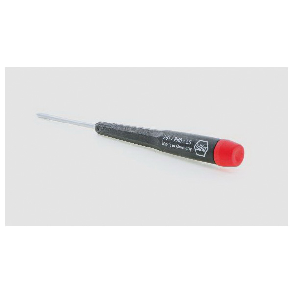 Wiha 26105 Precision Screwdriver, #0 Drive, Phillips Drive, 5.7 in OAL, 2 in L Shank, Plastic Handle - 4