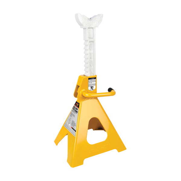 Performance Tool W41023 Jack Stand, 6 ton, 15-1/2 to 23-1/2 in Lift, Steel, Yellow - 2