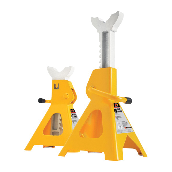 Performance Tool W41023 Jack Stand, 6 ton, 15-1/2 to 23-1/2 in Lift, Steel, Yellow - 3