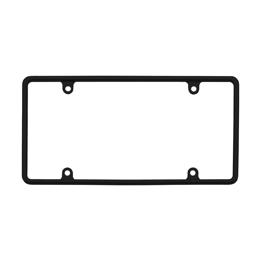 Cruiser Accessories Slim Rim 21350 License Plate Frame, 12.1 in L, 6.1 in W, Metal, Black - 2