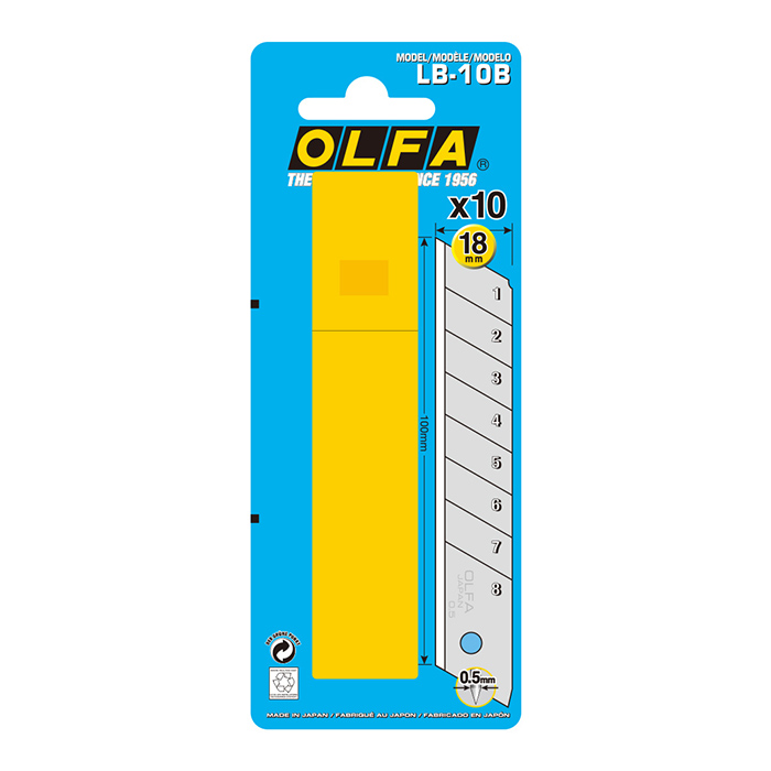 Olfa LB-10B Blade, 100 mm L, Carbon Steel, Heavy-Duty - 2