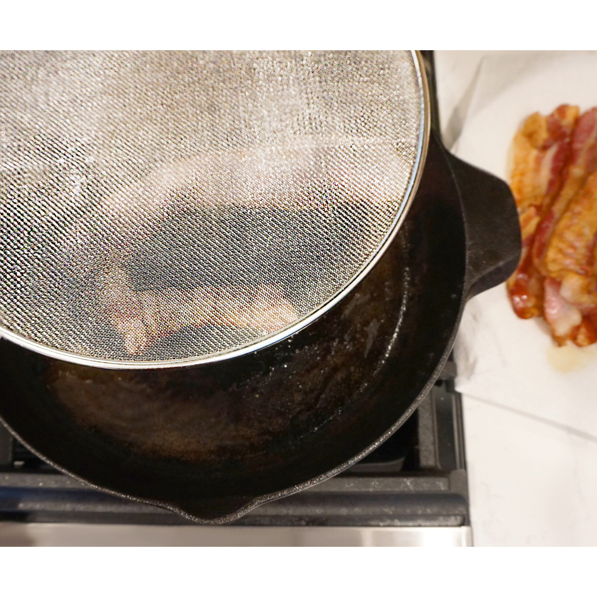 Endurance SPLAT-10 Splatter Screen, 10 in Dia, Stainless Steel Screen, Stainless Steel Frame, Dishwasher Safe: Yes - 3