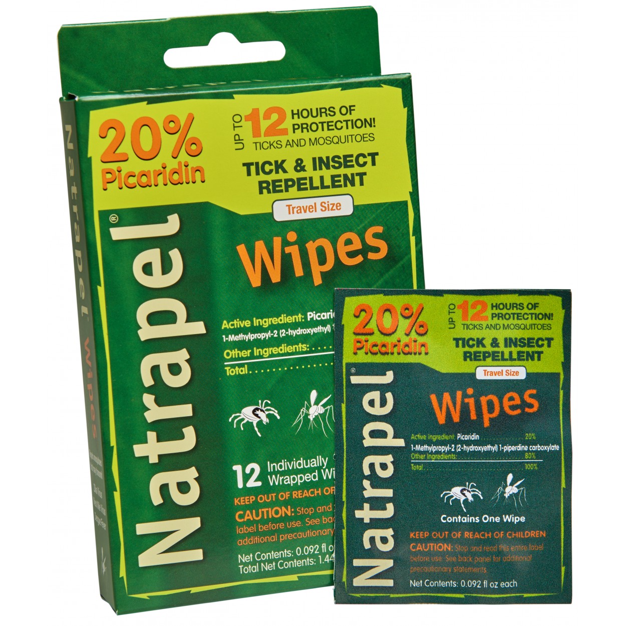 Natrapel 0006-6095 Insect Repellent Wipe, 0.092 oz Pack - 3