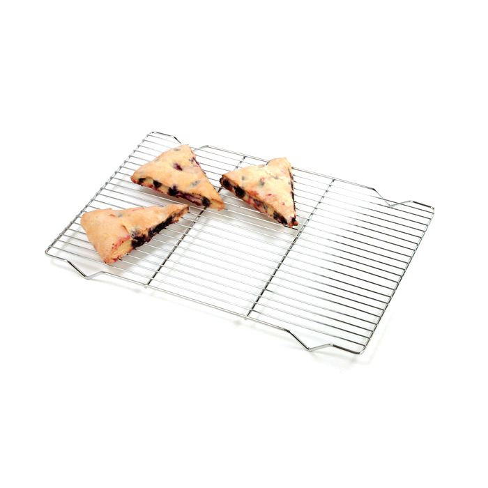 Norpro 3587 Cooling Rack, Steel, Chrome, 19 in L, 13 in W, 3/4 in H - 4