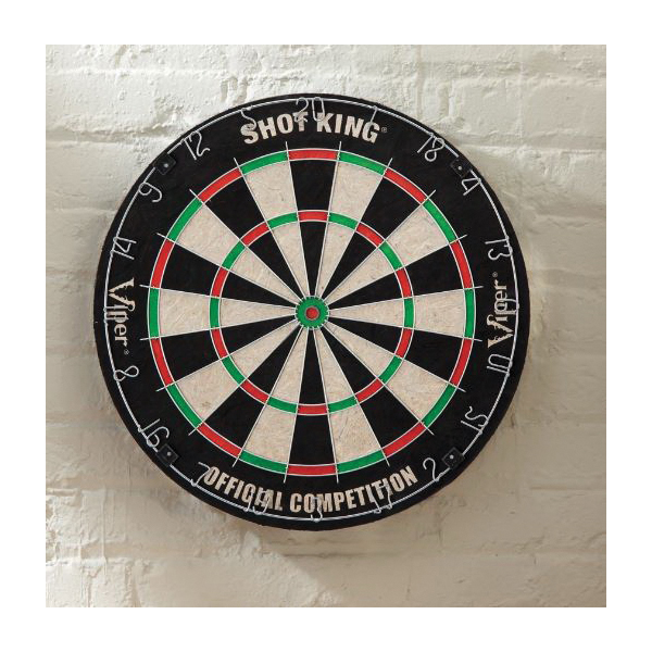 Viper 42-6002 Shot King Sisal Dartboard, Movable Ring Number, Fiber - 2
