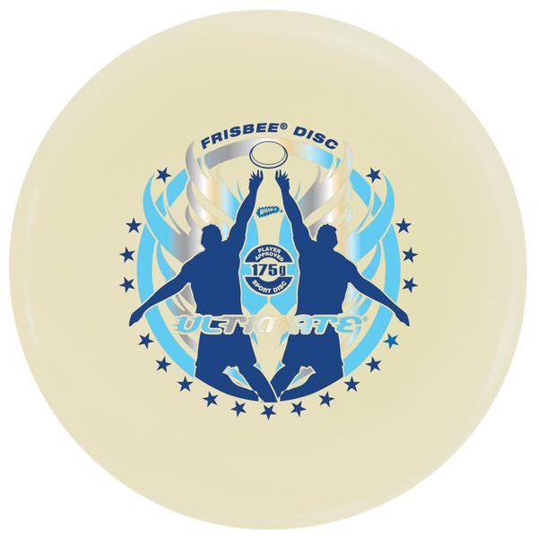 Frisbee Ultimate Series 52000 Flying Disc Set, 10-3/4 in Dia, 1.31 in Thick, Off White/Red/White - 3
