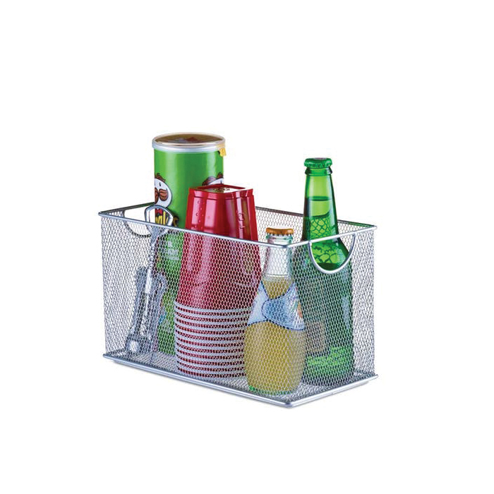 Design Ideas MeshWorks 34289 Stackable Bin, Silver - 2