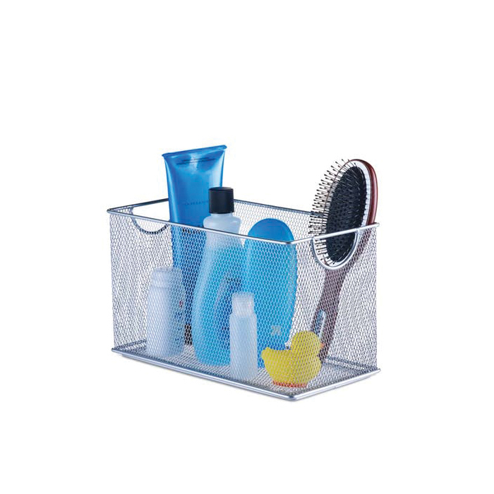 Design Ideas MeshWorks 34289 Stackable Bin, Silver - 5