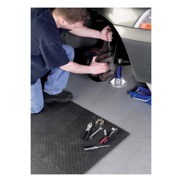 Wilmar W88989 Anti-Fatigue Mat, 2 ft L, 2 ft W, Ethylene Vinyl Acetate Rug - 4