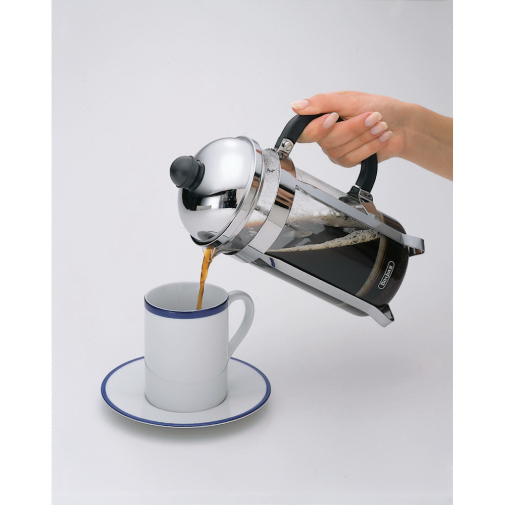 BonJour 53336 Monet French Press, 33.8 oz Capacity, Glass/Stainless Steel - 4
