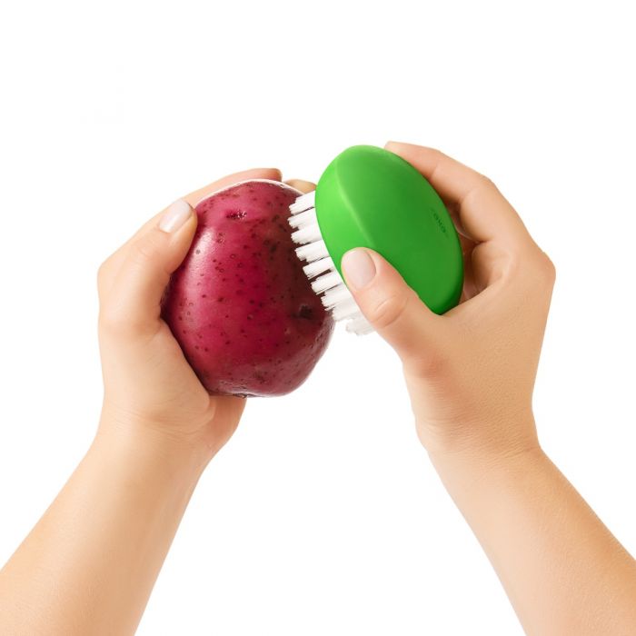 Good Grips 33781 Vegetable Brush, 3.3 in OAL, Nylon Trim, Non-Slip Grip Handle, Nylon Handle - 5