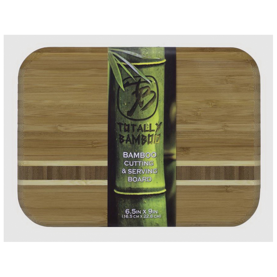 Totally Bamboo Caribbean Series 20-1810 Barbados Cutting Board, 9 in L, 6-1/2 in W, 5/8 in Thick, Bamboo - 4