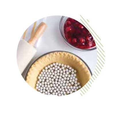 Fox Run 4776 Pie Weight, 12.5 oz Capacity, Ceramic, White - 2