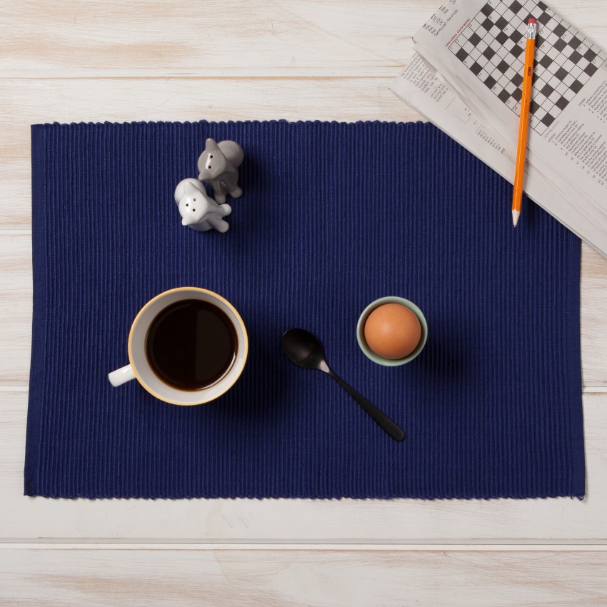 Now Designs by Danica 901421 Spectrum Placemat, 19 in L, 13 in W, Cotton, Indigo - 3