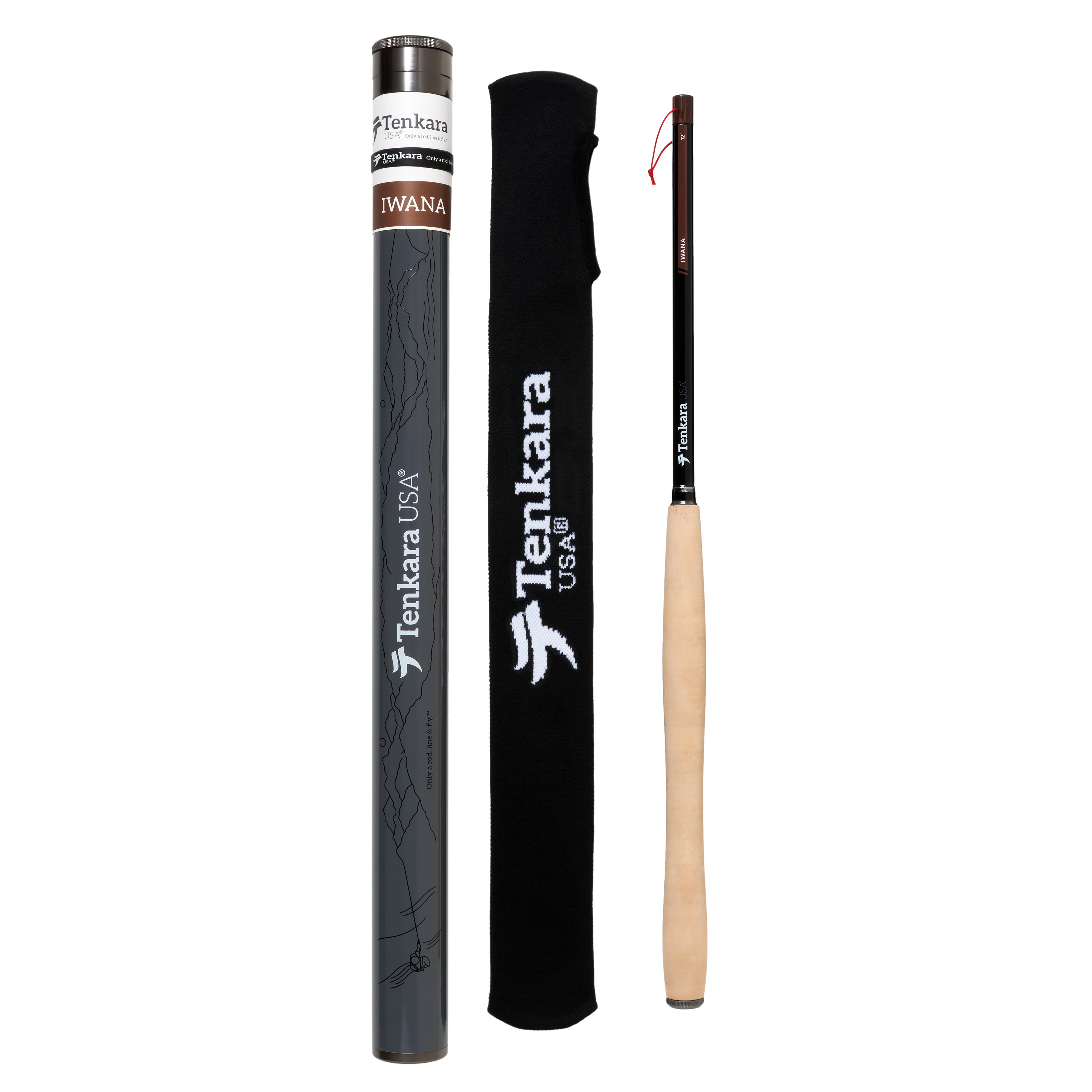 Tenkara IWANA12 Fishing Rod, 12 ft OAL, Carbon Fiber - 2
