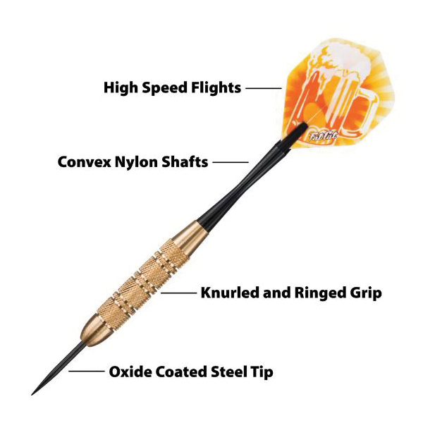 Fat Cat 26-1490 Beer Dart, Steel, Amber - 3