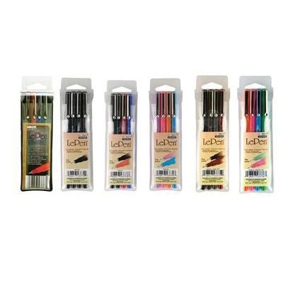 Marvy Uchida LePen 430000700 Pen, 0.3 mm Tip, Micro-Fine Tip, Orange Ink, Dye Ink - 2