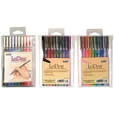 Marvy Uchida LePen 430000700 Pen, 0.3 mm Tip, Micro-Fine Tip, Orange Ink, Dye Ink - 3