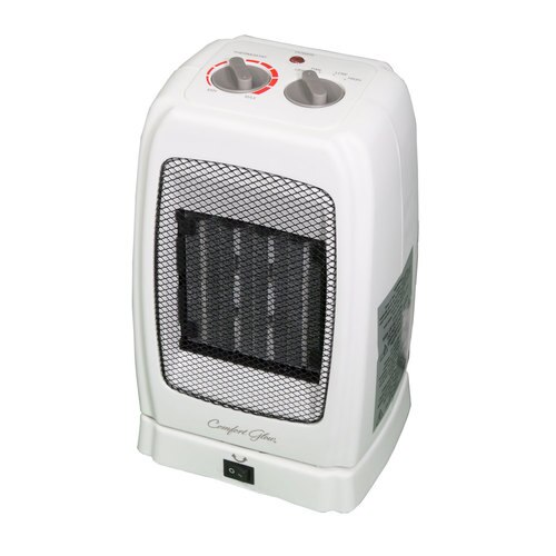 Comfort Glow Portable Electrics CEH255 Oscillating Ceramic Heater, 15 A, 120 V, 1500 W, 5120 Btu Heating, White - 3