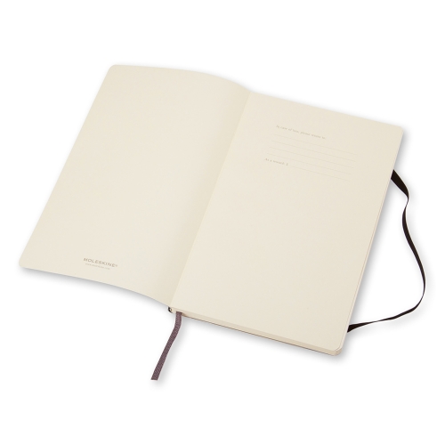 Moleskine 9788883707209 Classic Notebook, Plain Sheet, 5 x 8-1/4 in Sheet, 192-Sheet, Ivory Sheet - 2