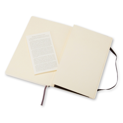 Moleskine 9788883707209 Classic Notebook, Plain Sheet, 5 x 8-1/4 in Sheet, 192-Sheet, Ivory Sheet - 3