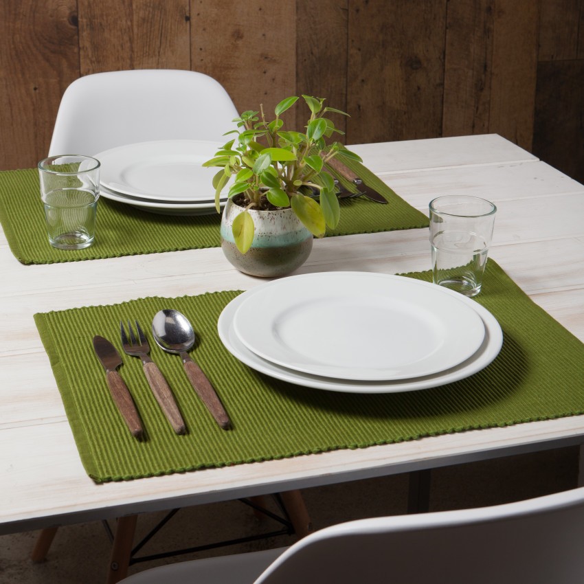 Now Designs by Danica 901470 Spectrum Placemat, 19 in L, 13 in W, Cotton, Fir - 2