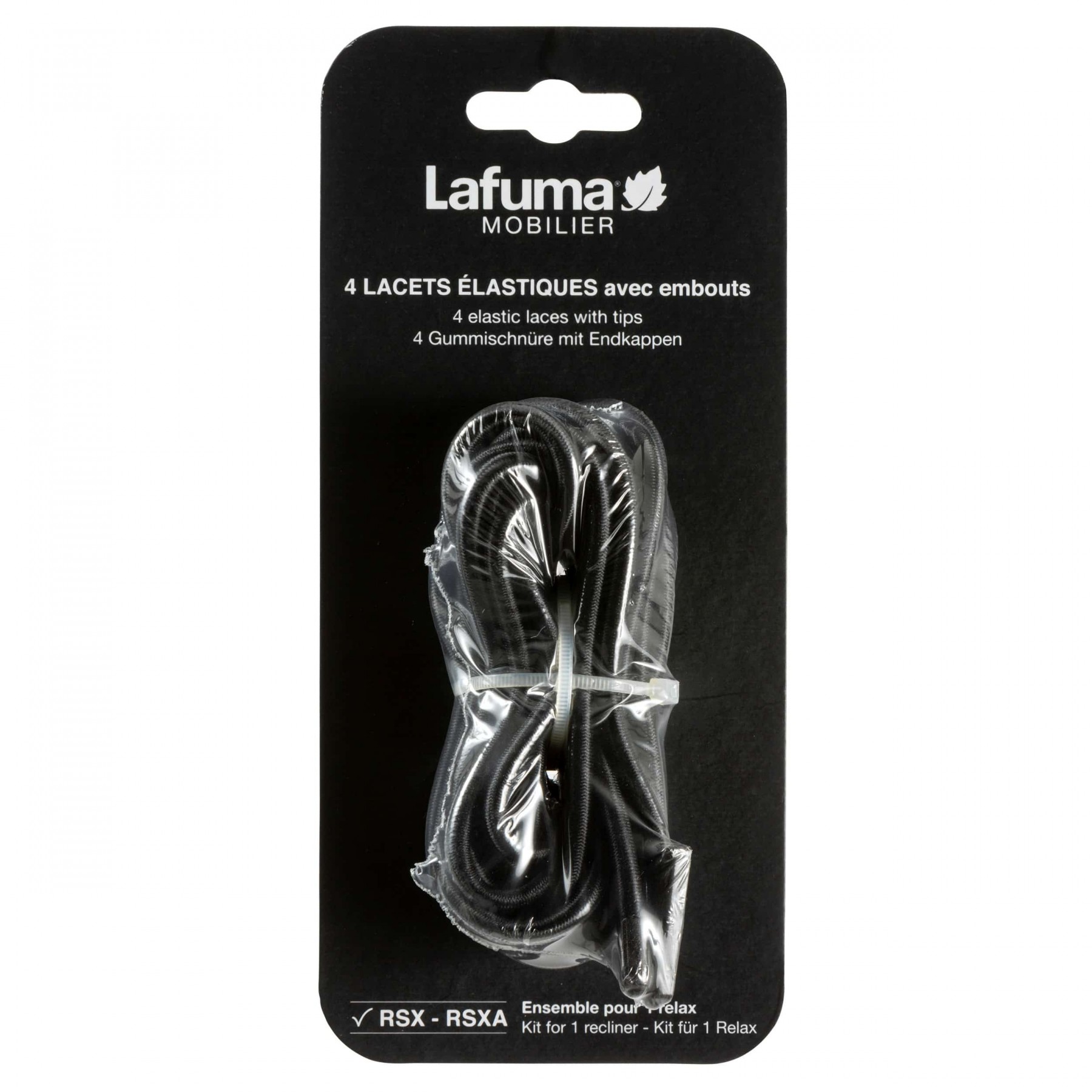 Lafuma LFM2322_0247 Elastic Lace, Black, For: RSX, RSXA Range Chairs - 2