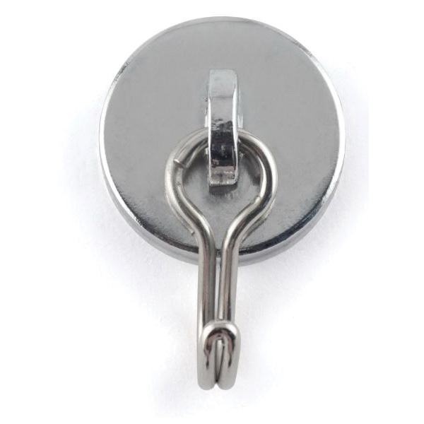 Magnet Source 07589 Swinging Magnetic Hook, Metal/Plastic, Chrome, 40 lb - 4