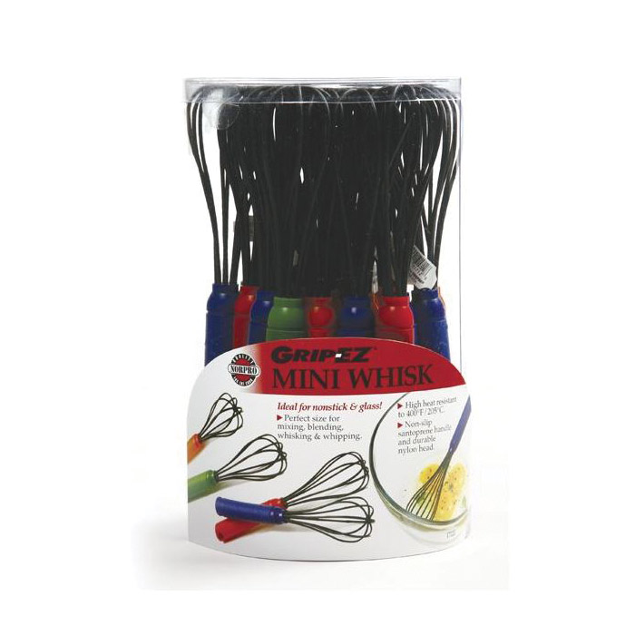 Norpro 1712D Mini Whisk, 8-1/4 in OAL, Nylon, Santoprene Handle - 2