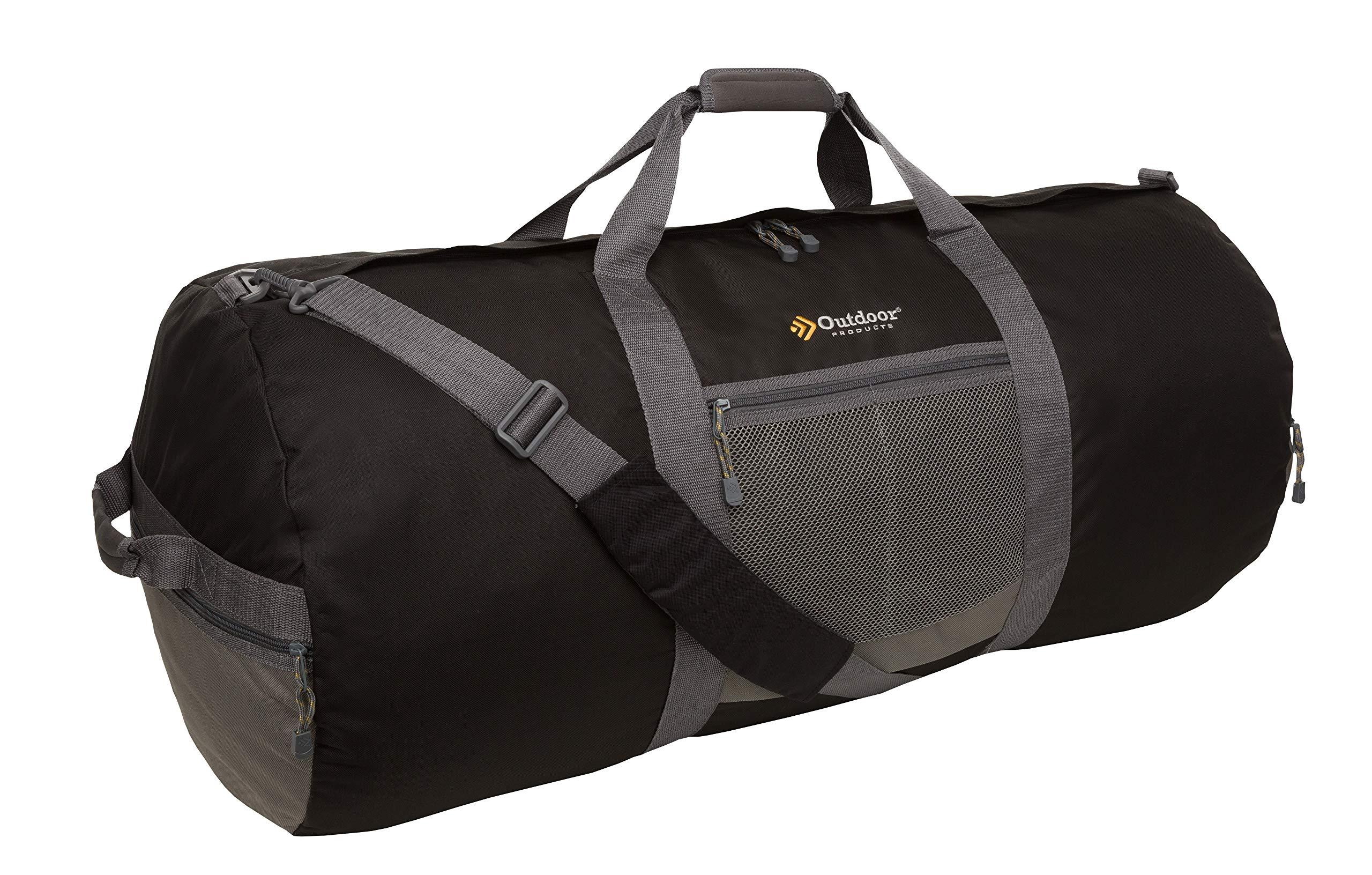 Outdoor PRODUCTS 214-008 Utility Duffel Bag, 56.6 L Capacity, Padded, Removable Shoulder Strap, Polyester, Black - 3