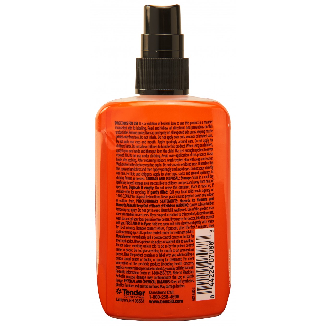Ben's 0006-7187 Tick and Insect Repellent, Liquid, Insecticidal, 3.4 oz Bottle - 4
