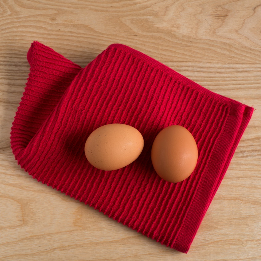 Now Designs by Danica 196212 Ripple Dish Cloth, 13 in L, 13 in W, Terry Cotton, Red - 4