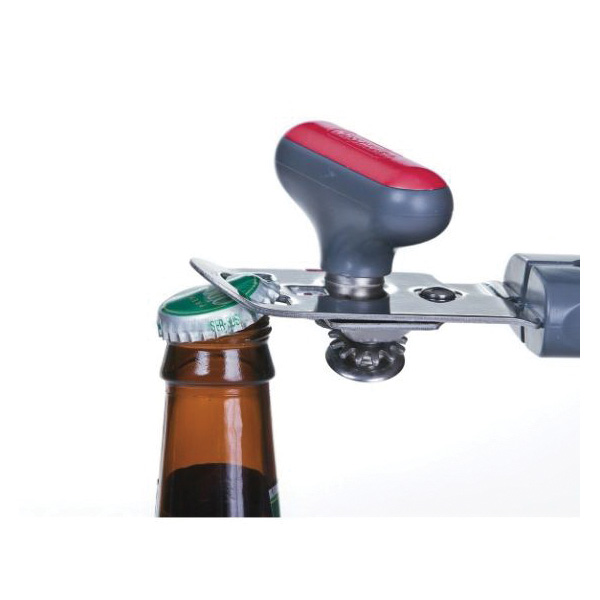 Progressive GT-2986 Prepworks Can Opener, Ergonomic Handle, ABS/Polypropylene/Stainless Steel, Gray/Red - 2