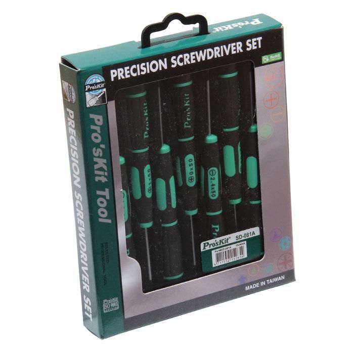 Eclipse SD-081A Electronic Set, 7-Piece, Chrome Vanadium Molybdenum Steel, Satin, Specifications: Nylon Handle - 4