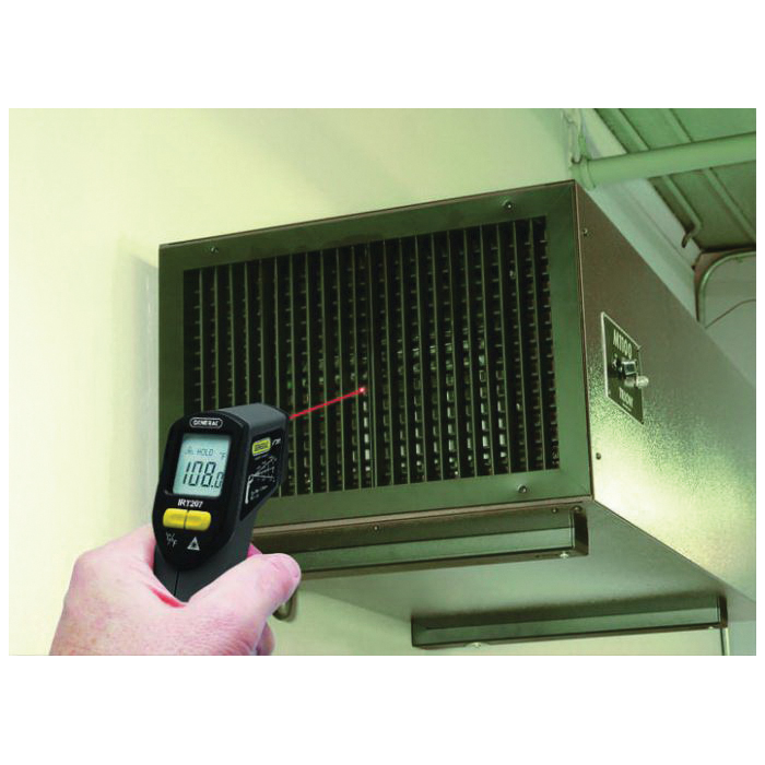 Pactool IRT207 Infrared Thermometer, -4 to 608 deg F, 0.1 deg Resolution, LCD Display - 3