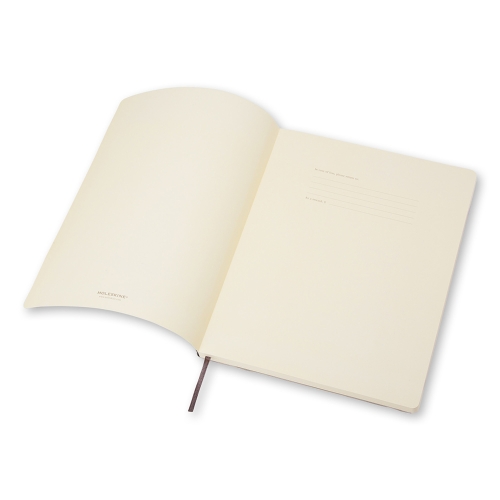 Moleskine 9788883707247 Classic Notebook, Squared Sheet, 7-1/2 x 9-3/4 in Sheet, 192-Sheet, Ivory Sheet - 2